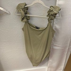 Express | Olive Green Body Suit | NWOT